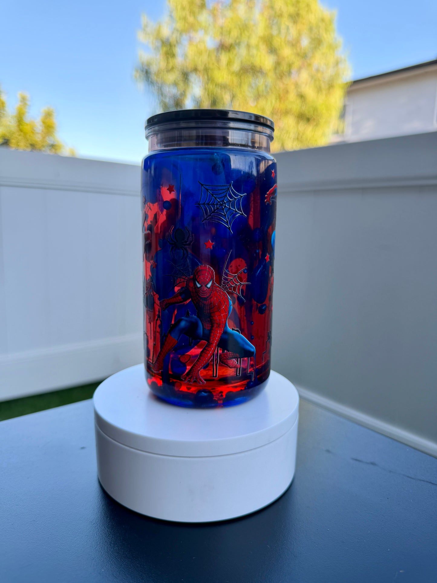 Web Hero 16oz snow globe