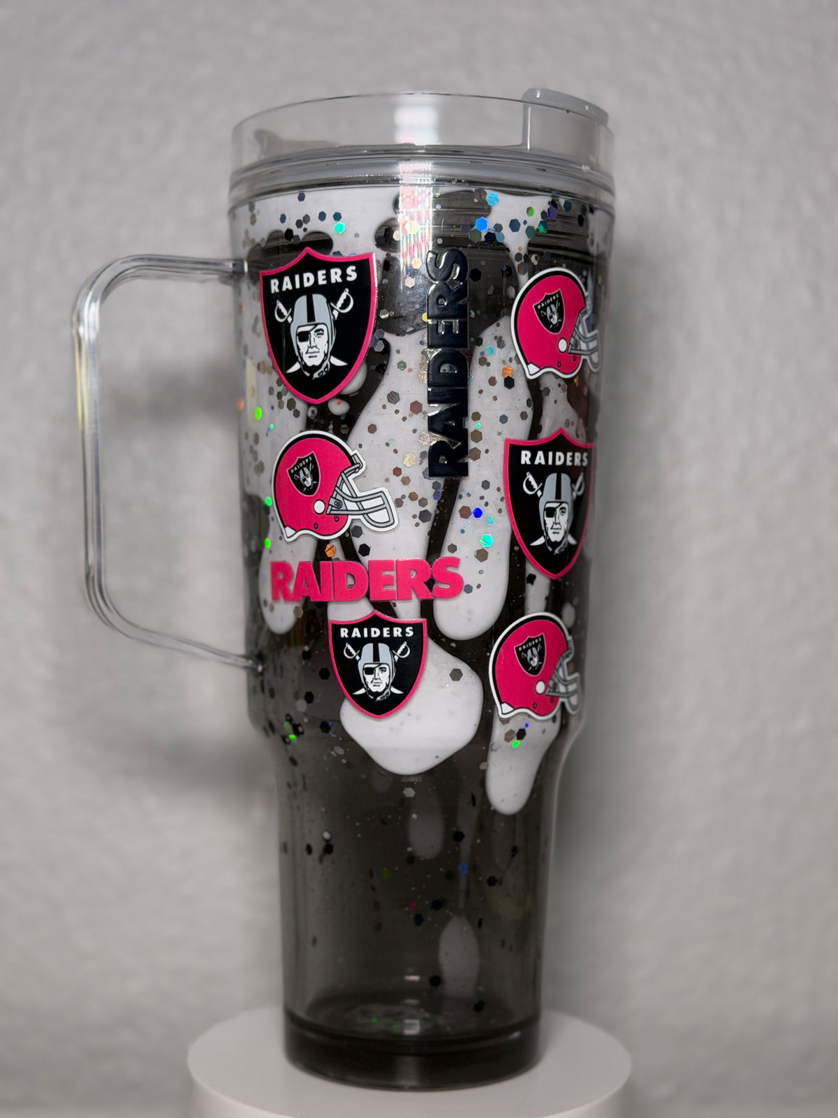 Raiders 30oz Acrylic W/ handle