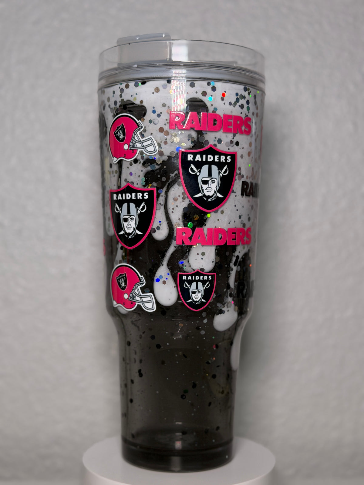 Raiders 30oz Acrylic W/ handle